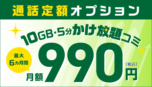 通話定額オプション割引
