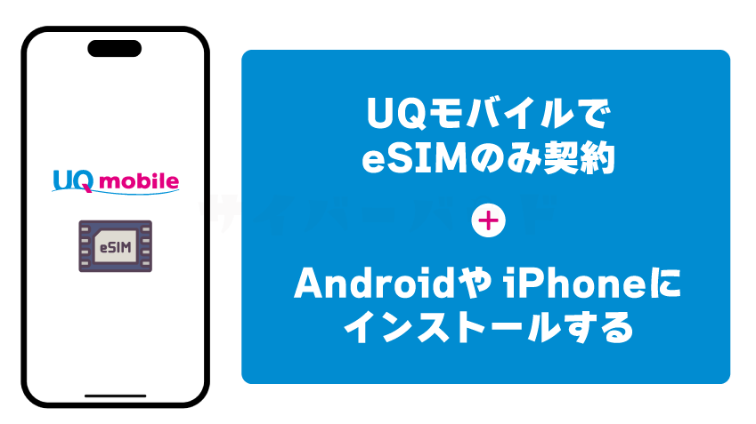 eSIMのみ契約+eSIM対応スマホを利用する(iPhoneなど)