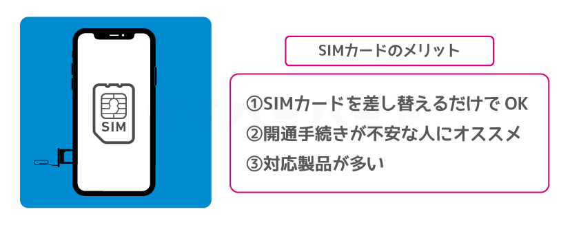 SIMカードのメリット