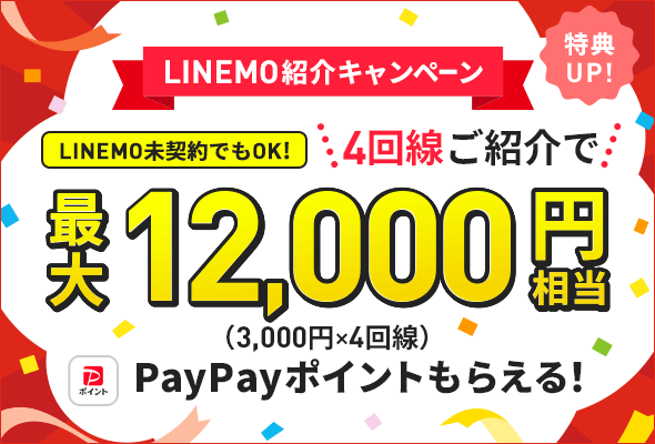 LINEMOベストプラン紹介キャンペーン